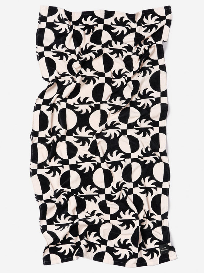 Slowtide Dually Black Beach Towel Spring 2026 | BLACK
