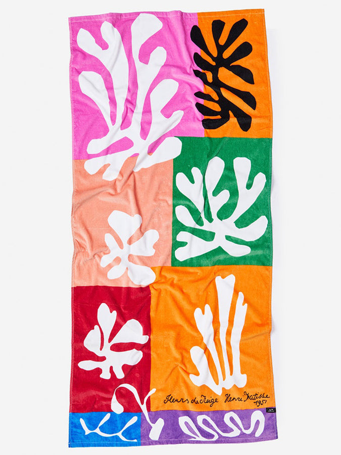 Slowtide x Henri Matisse Snow Flowers Beach Towel Spring 2026 | MULTI