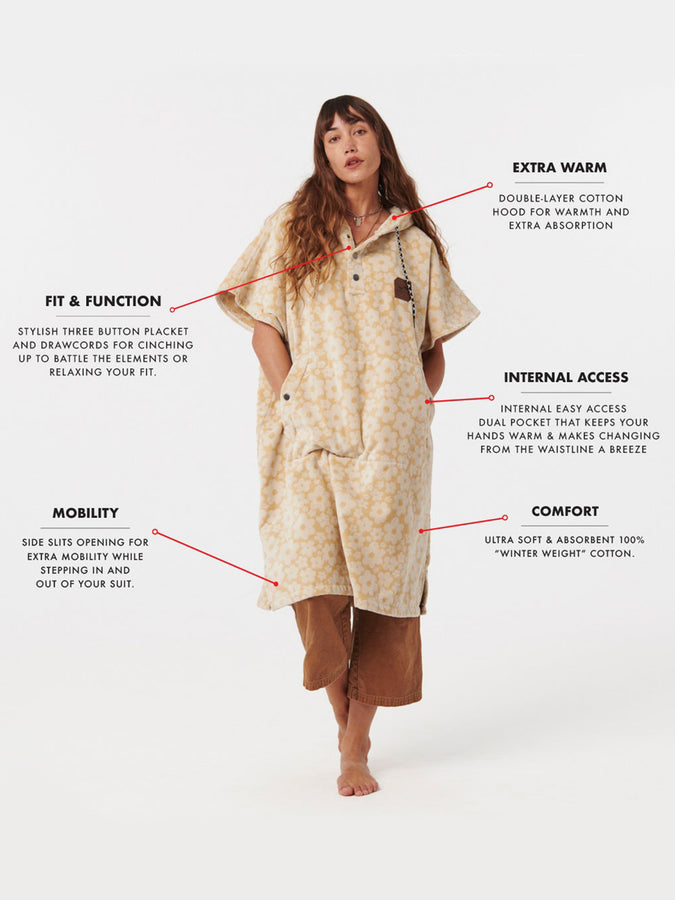 Slowtide Ginny Extra-Warm Poncho Spring 2026 | SANDSTONE
