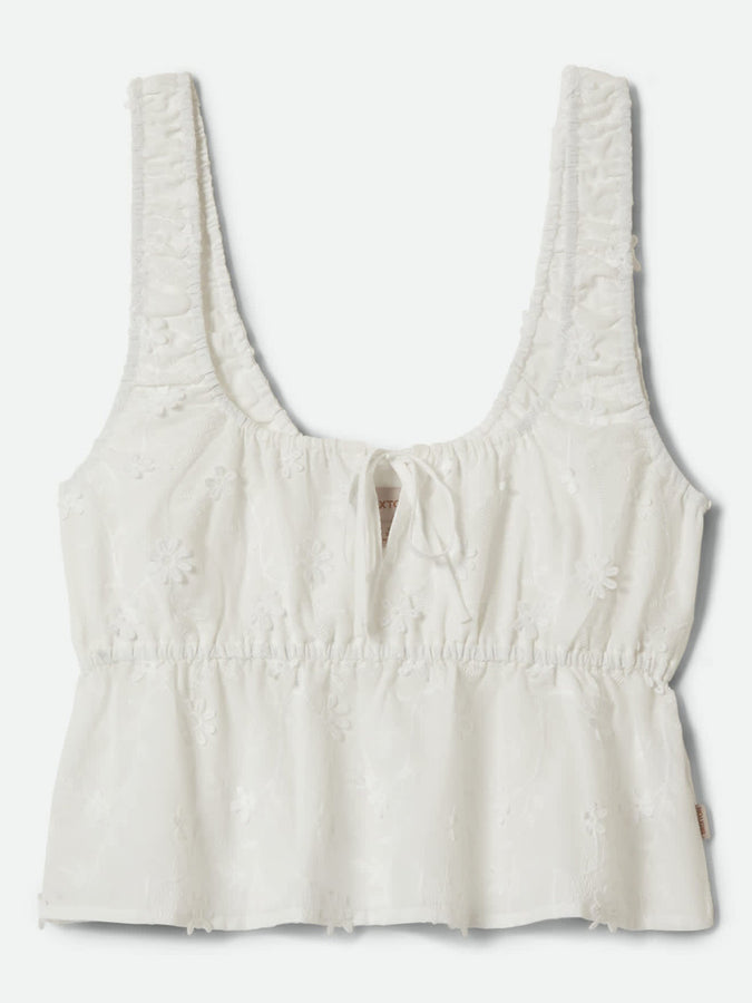 Brixton The Abigail Tie Off White Floral Tank Top Spring 2026 | OFF WHITE FLORAL