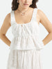 Brixton The Abigail Tie Off White Floral Tank Top Spring 2026