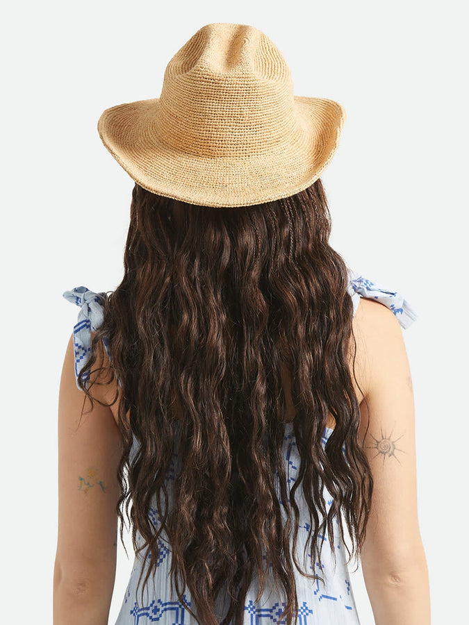 Brixton Odessa Straw Packable Cowboy Hat Spring 2026 | TAN