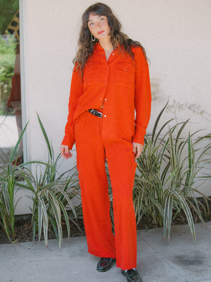  Brixton The Mercer Wide Leg Trouser Pants Spring 2026 | WASHED ADRENALINE RUSH