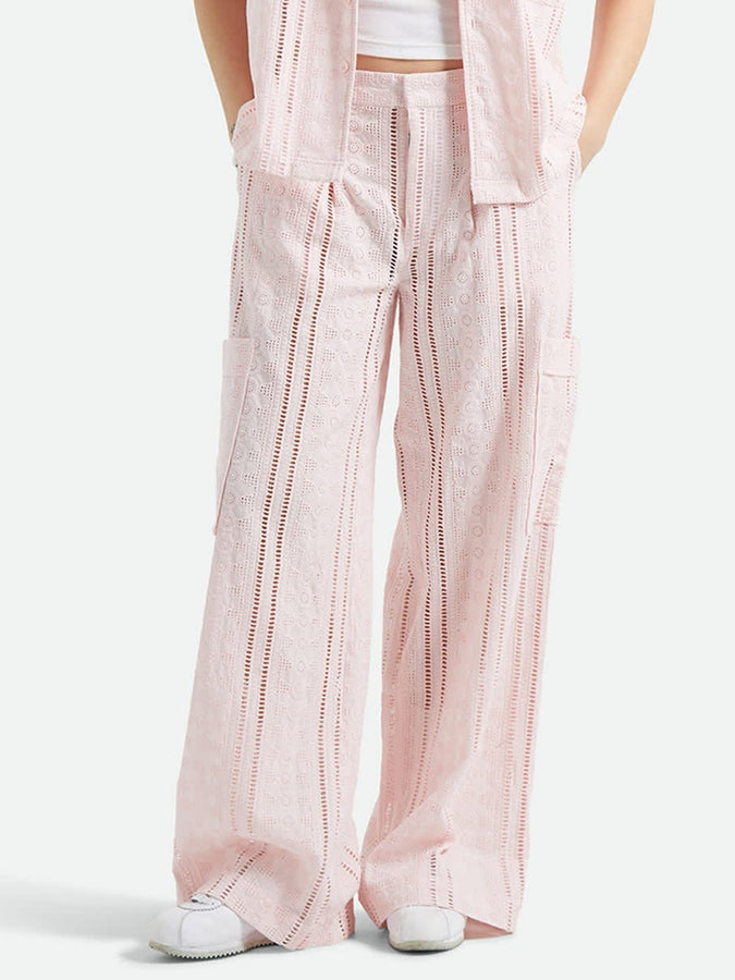 Brixton The Mercer Wide Leg Trouser Pants Spring 2026 | CHALK PINK