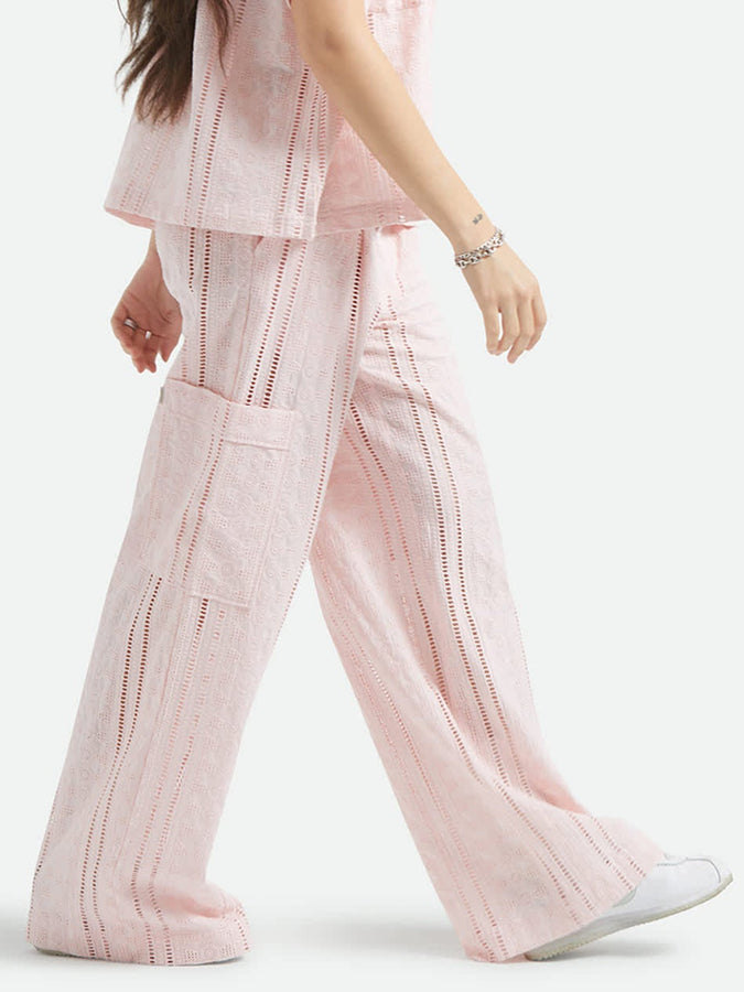 Brixton The Mercer Wide Leg Trouser Pants Spring 2026 | CHALK PINK