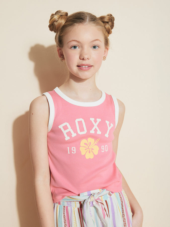 Roxy Collegiate Arch Tank Top (Youth 7-14) Spring 2026 | PLUMERIA (695)