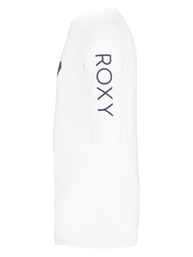 Roxy Whole Hearted Short Sleeve Rashguard (Youth 7-14) Spring 2026 | BRIGHT WHITE (104)
