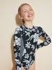 Roxy Oversized Floral One Piece Rashguard (Youth 7-14) Spring 2026