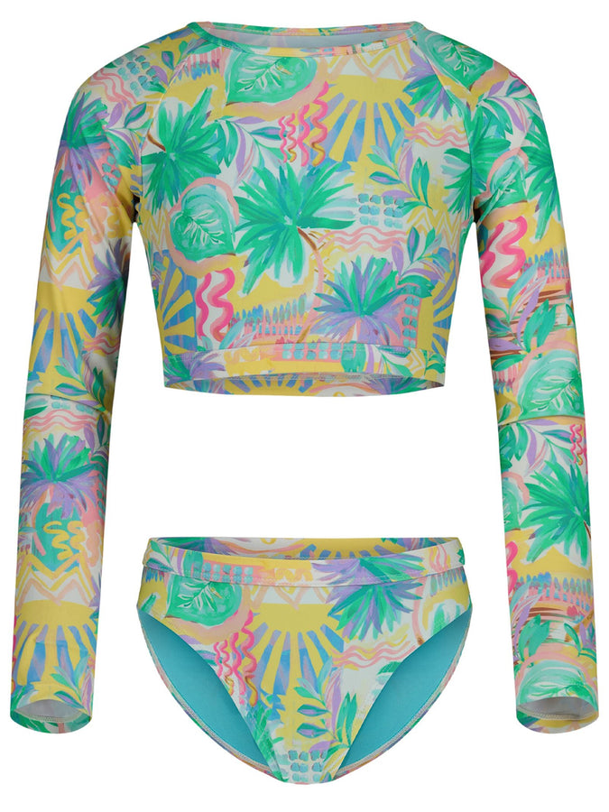 Roxy Palm Sun Crop Rashguard Set (Youth 7-14) Spring 2026 | BLUE RADIANCE (432)