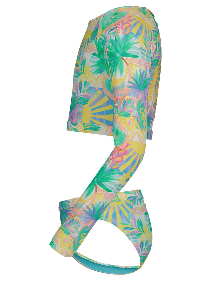 Roxy Palm Sun Crop Rashguard Set (Youth 7-14) Spring 2026 | BLUE RADIANCE (432)