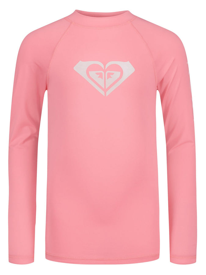 Roxy Whole Hearted Long Sleeve Rashguard (Youth 7-14) Spring 2026 | PLUMERIA (695)