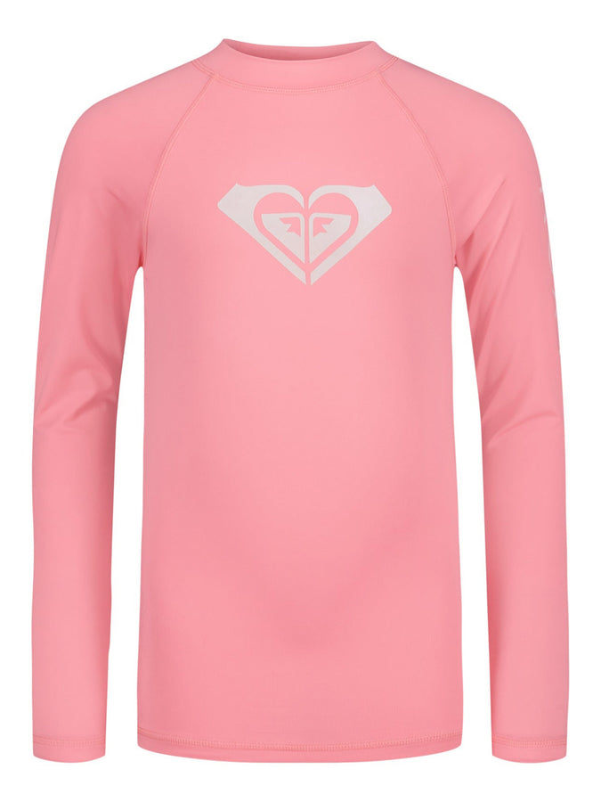 Roxy Whole Hearted Long Sleeve Rashguard (Kids 2-7) Spring 2026 | PLUMERIA (695)