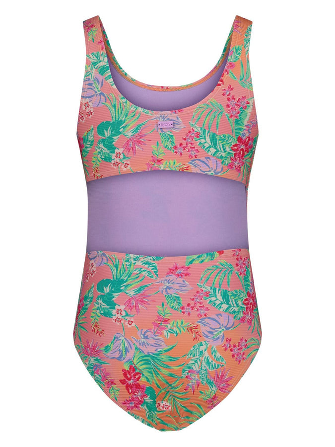 Roxy Coastal Breeze One Piece Swimsuit (Youth 7-14) Spring 2026 | PEACH PINK (668)