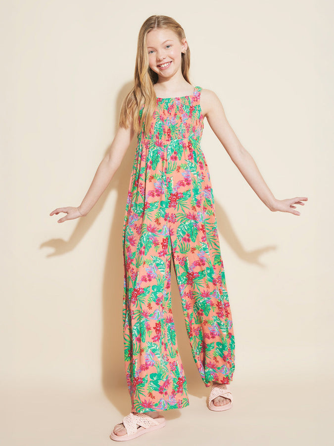 Roxy Coastal Breeze Jumpsuit (Youth 7-14) Spring 2026 | PEACH PINK (668)