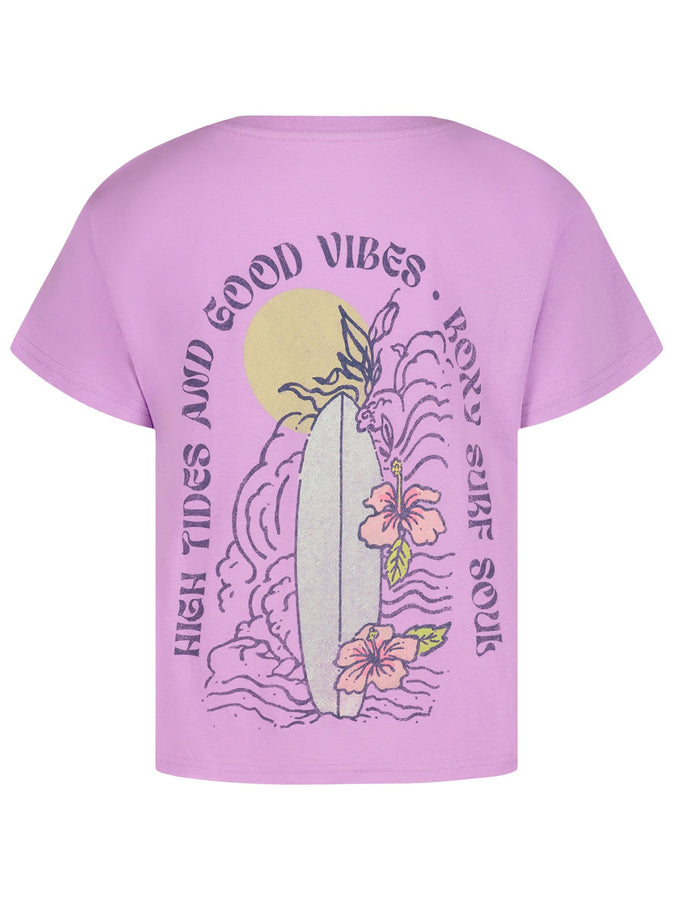 Roxy Board Biscus T-Shirt (Youth 7-14) Spring 2026 | CROCUS PETAL (518)