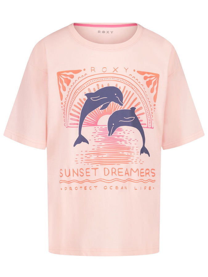 Roxy Ocean Life Oversized T-Shirt Spring 2026 | VEILED ROSE (696)