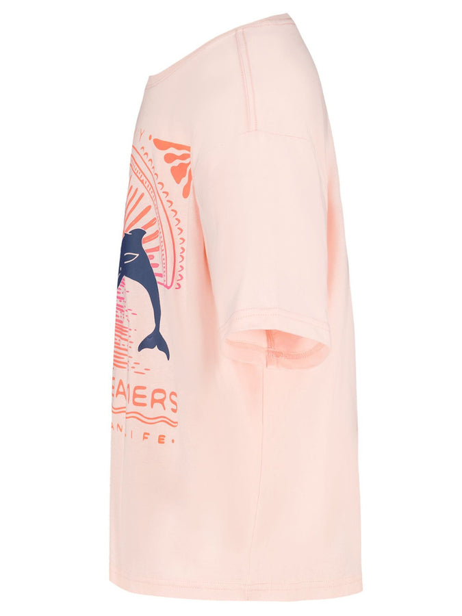 Roxy Ocean Life Oversized T-Shirt Spring 2026 | VEILED ROSE (696)