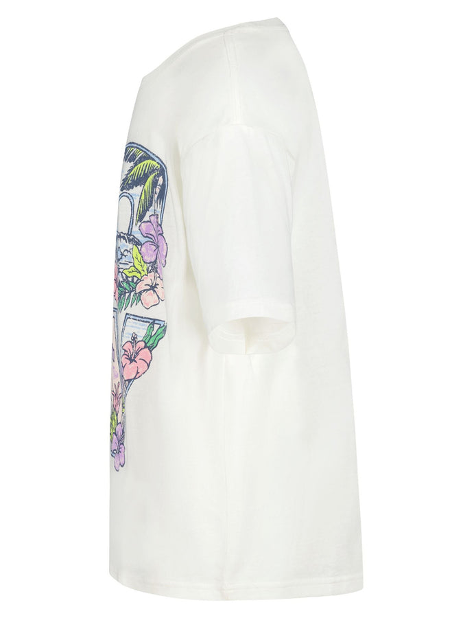 Roxy Paradisus Oversized T-Shirt (Kids 2-7) Spring 2026 | COCONUT MILK (109)
