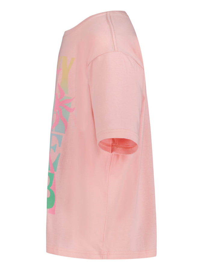 Roxy Hight Tide Oversized T-Shirt (Youth 7-14) Spring 2026 | QUARTZ PINK (678)