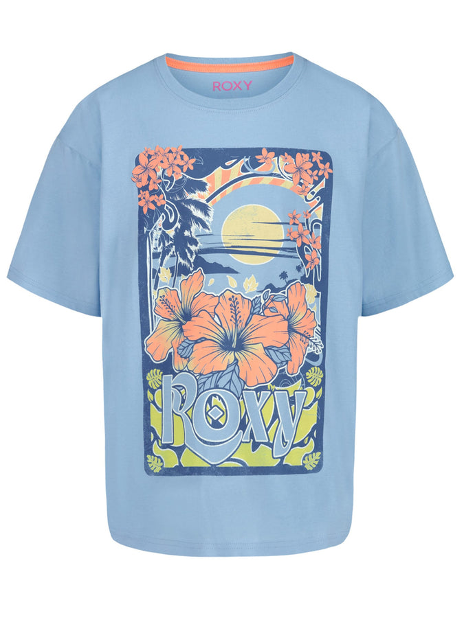 Roxy Low Tide Oversized T-Shirt (Youth 7-14) Spring 2026 | AIRY BLUE (414)