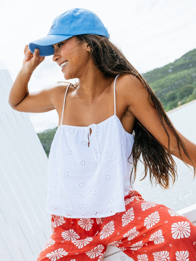 Rip Curl Oasis Broderie Tank Top Spring 2026 | WHITE (1000)