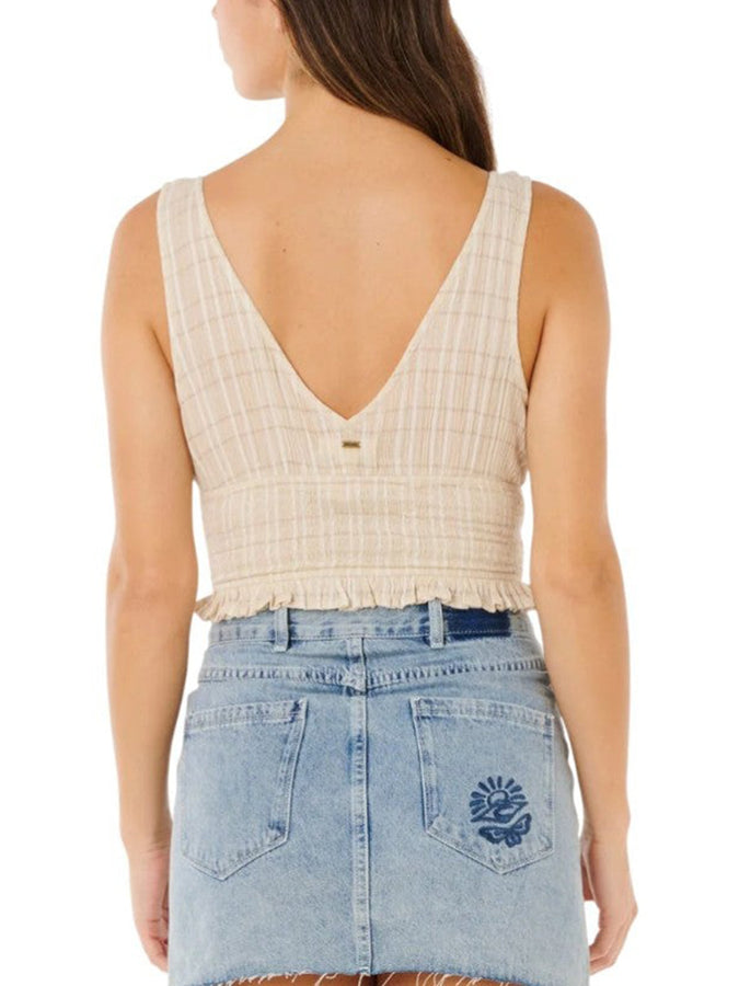 Rip Curl Paradise Check Tank Top Spring 2026 | OFF WHITE (0003)