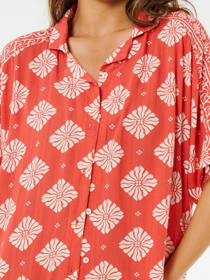 Ventura Viscose Short Sleeve Buttondown Shirt Spring 2026 |RED (0040)