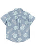 Rip Curl Ride The Wave Short Sleeve Buttondown Shirt (Kids 2-7) Spring 2026