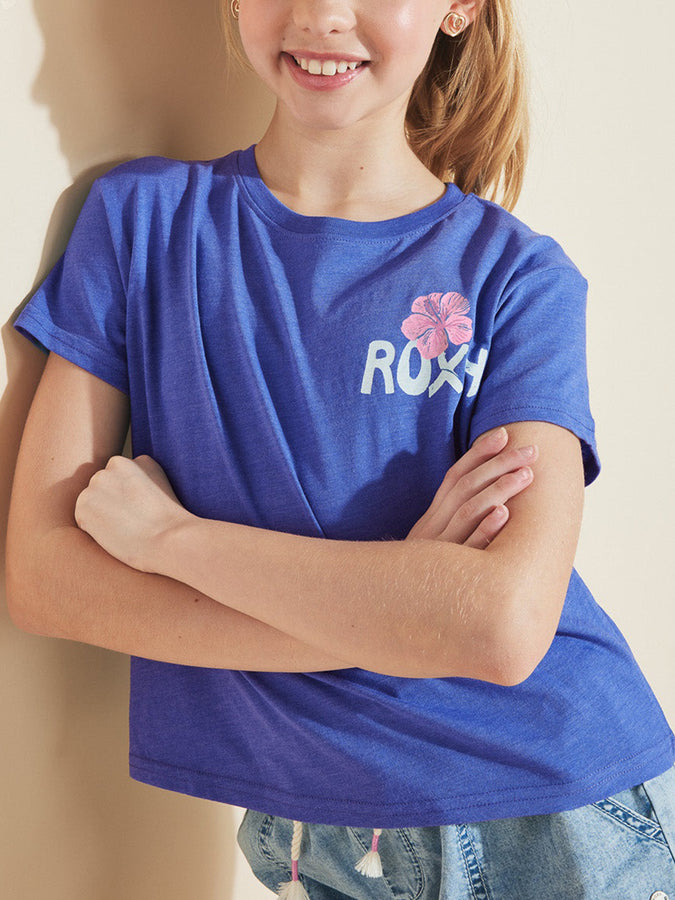 Roxy Surf Trip T-Shirt (Youth 7-14) Spring 2026 | DUTCH BLUE HEATHER (418)
