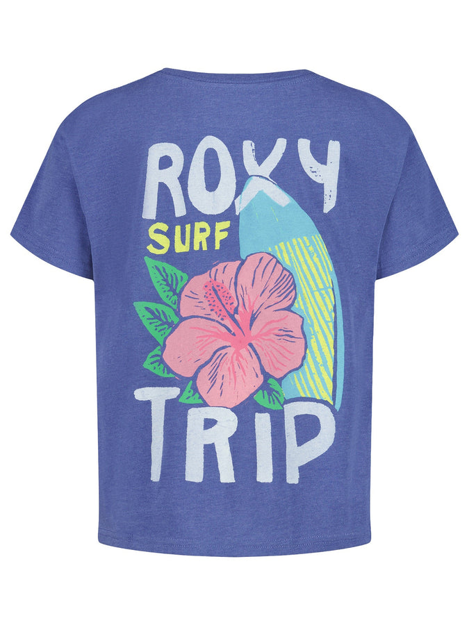Roxy Surf Trip T-Shirt (Youth 7-14) Spring 2026 | DUTCH BLUE HEATHER (418)
