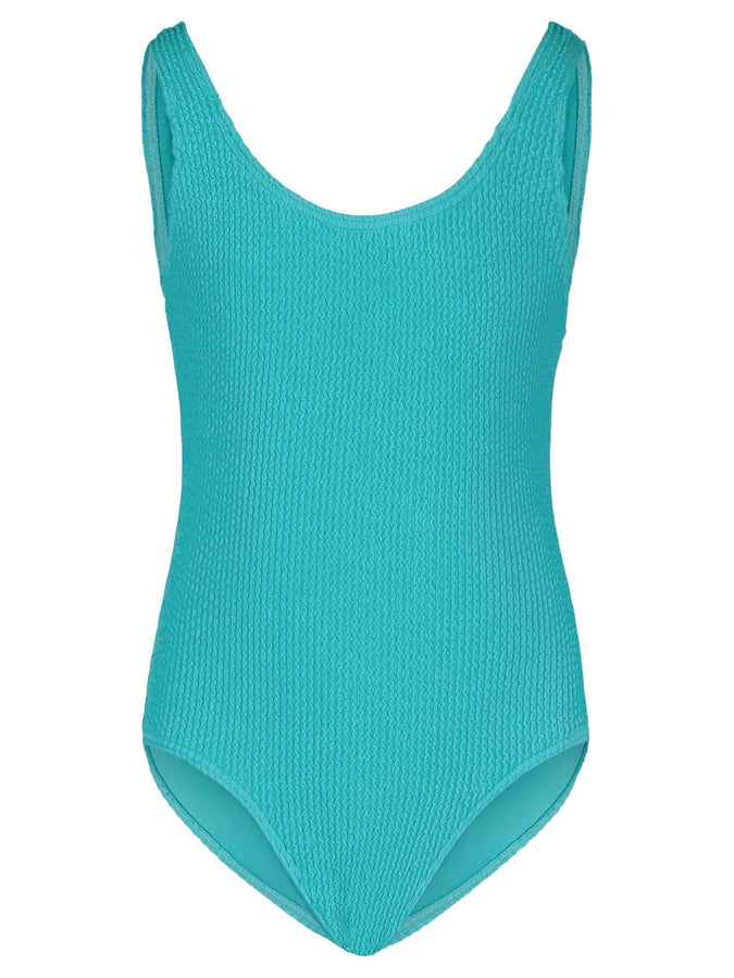 Roxy Crinkle Texture One Piece Swimsuit (Youth 7-14) Spring 2026 | BLUE RADIANCE (432)