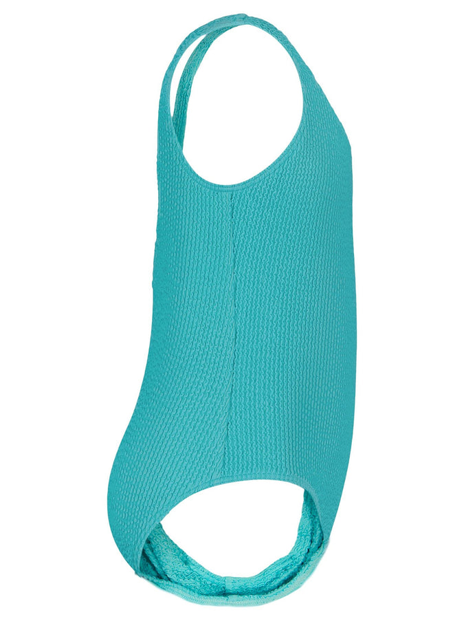 Roxy Crinkle Texture One Piece Swimsuit (Youth 7-14) Spring 2026 | BLUE RADIANCE (432)