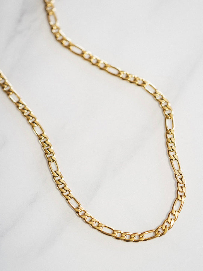 Sarahsilver Figaro Gold Necklace | GOLD