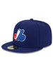 New Era 59Fifty Montréal Expos Dark Royal 1999 2004 GM Hat