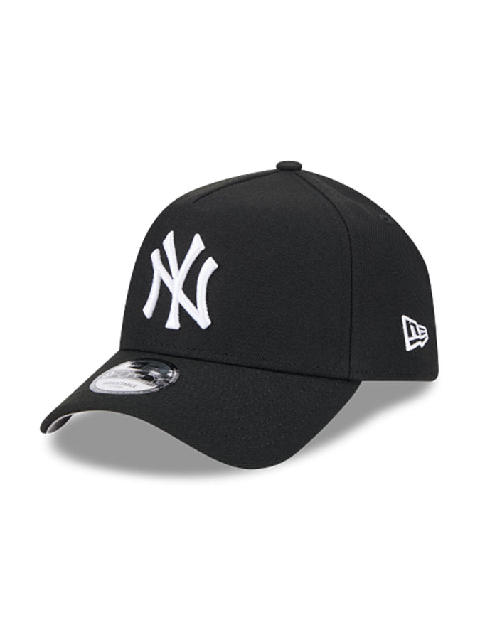 New Era 9Forty AF Poly 24185 New York Yankees BLKWHI Hat | BLACK/WHITE
