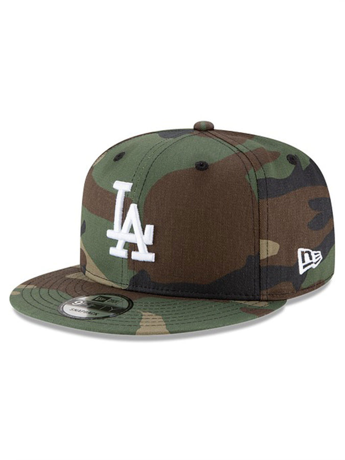 New Era MLB Basic Snap 9Fifty Los Angeles Dodgers WDC Hat | WOODLAND CAMO