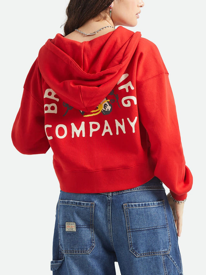 Brixton Trophy Horse Cropped Zip Hoodie Spring 2026 | ADRENALINE RUSH