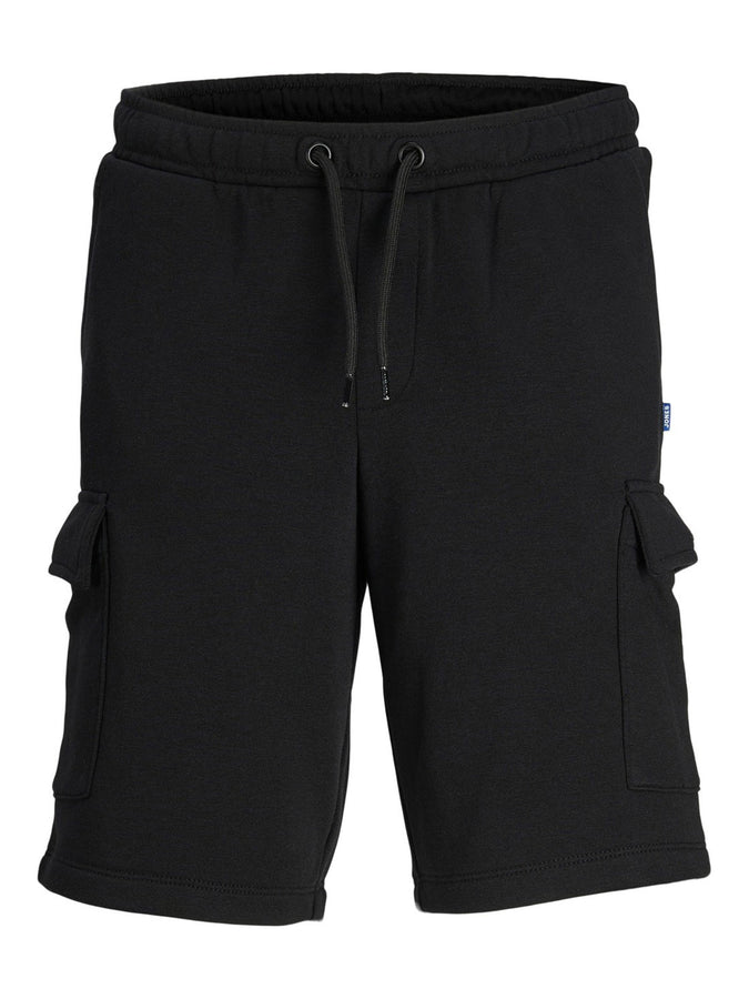Jack Jones Bradley Sweat Cargo Shorts Spring 2026 | BLACK