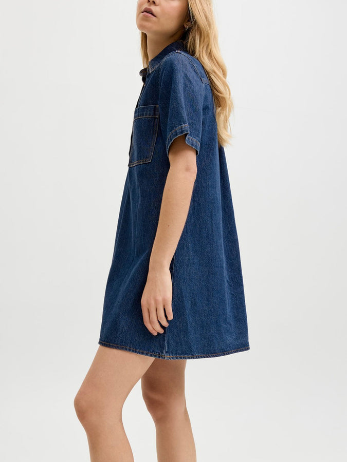 JJXX Amara Sille Dress Spring 2026 | MEDIUM BLUE DENIM
