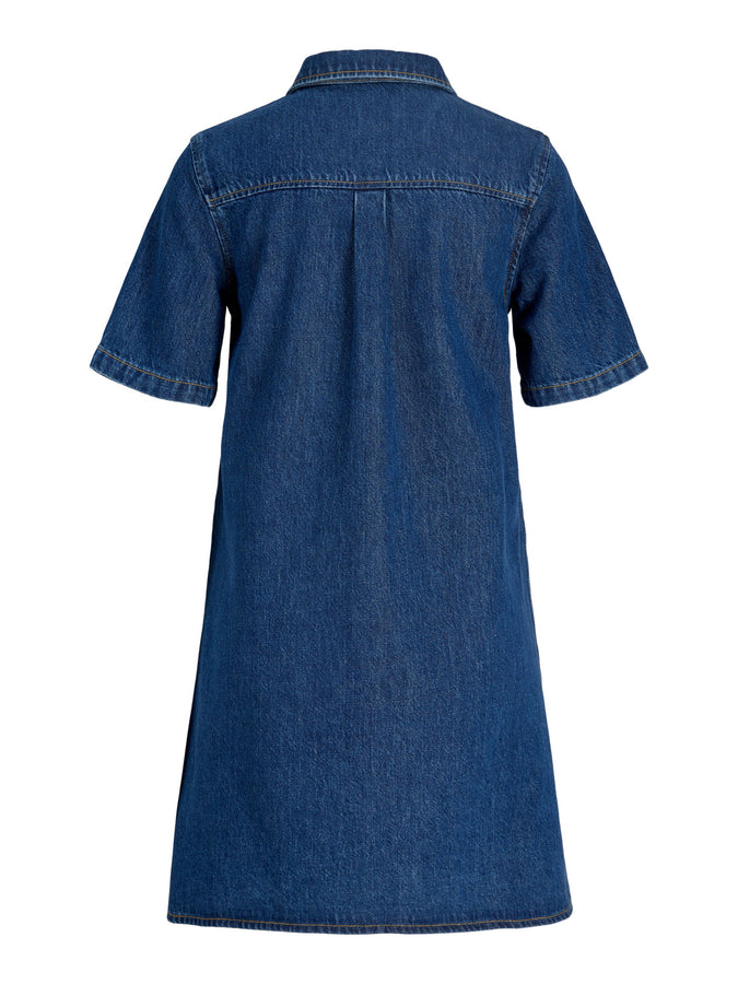 JJXX Amara Sille Dress Spring 2026 | MEDIUM BLUE DENIM