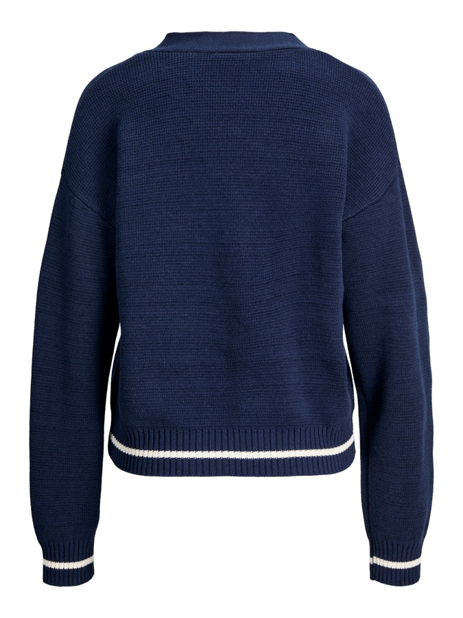 JJXX Brook Cardigan Fall 2025 | MARITIME BLUE