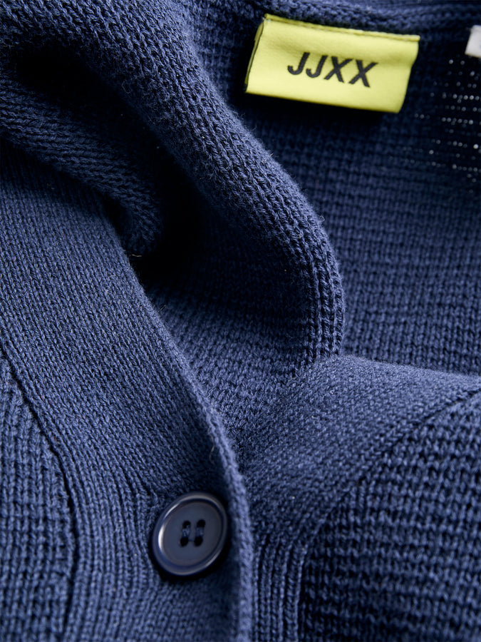 JJXX Brook Cardigan Fall 2025 | MARITIME BLUE