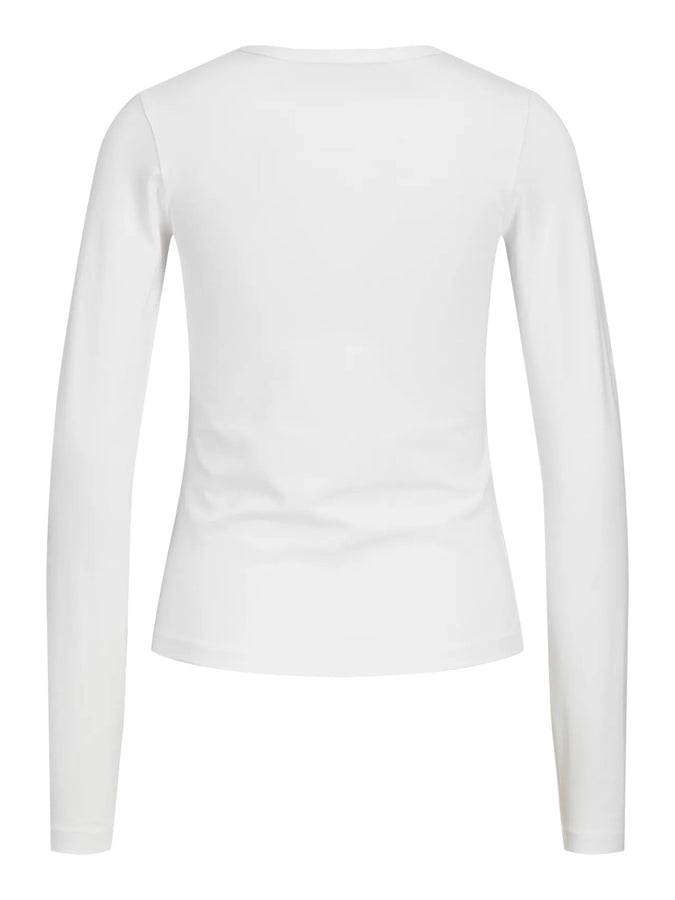 JJXX Celine Gigi Long Sleeve T-Shirt Spring 2026 | BRIGHT WHITE