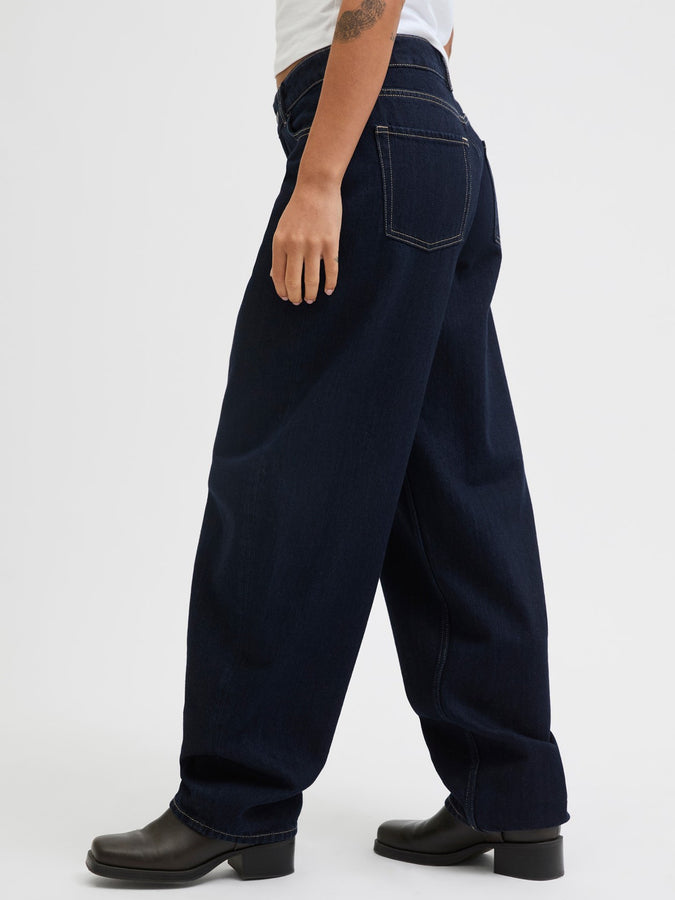 JJXX Fuji Barrel Jeans Spring 2026 | DARK BLUE DENIM