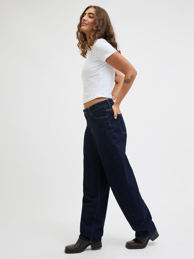 JJXX Fuji Barrel Jeans Spring 2026 | DARK BLUE DENIM