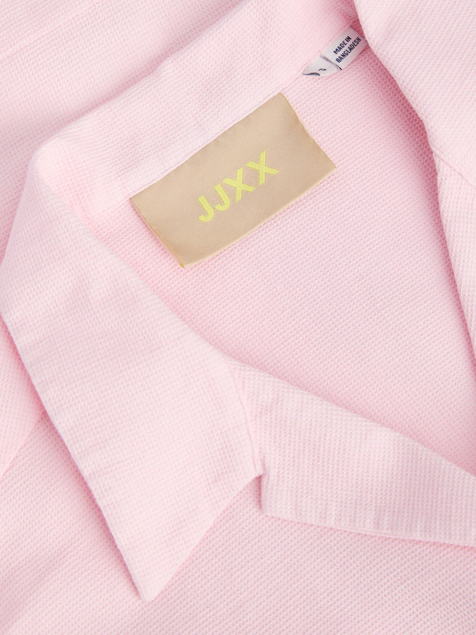 JJXX Global Waffle Resort Buttondown Shirt Summer 2026 | PINK LADY