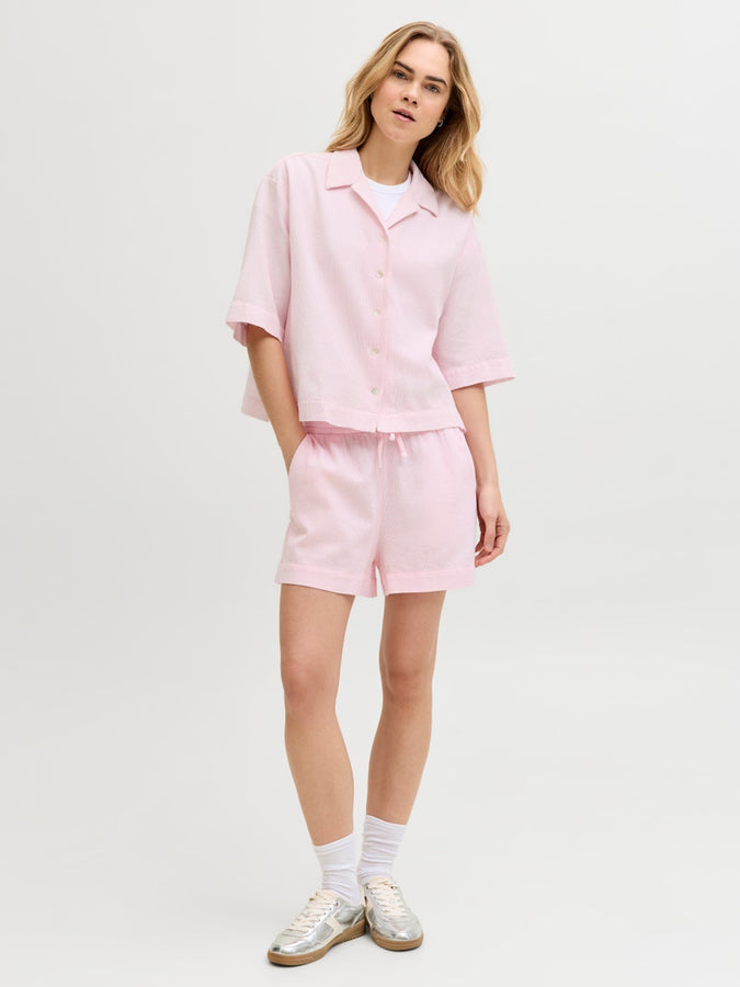 JJXX Global Waffle Shorts Summer 2026 | PINK LADY
