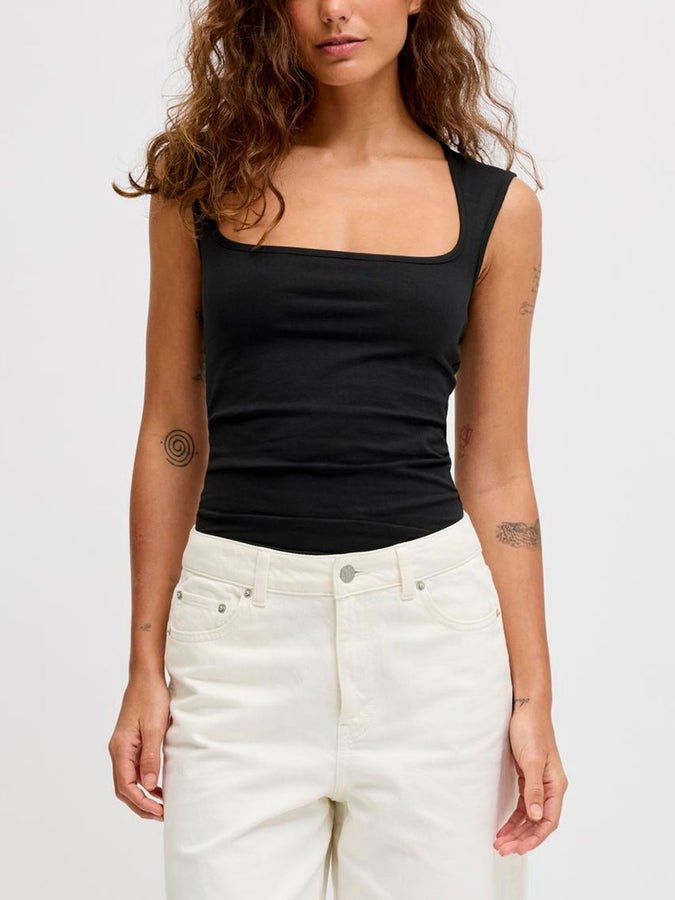 JJXX Isabella Gigi Tank Top Spring 2026 | BLACK