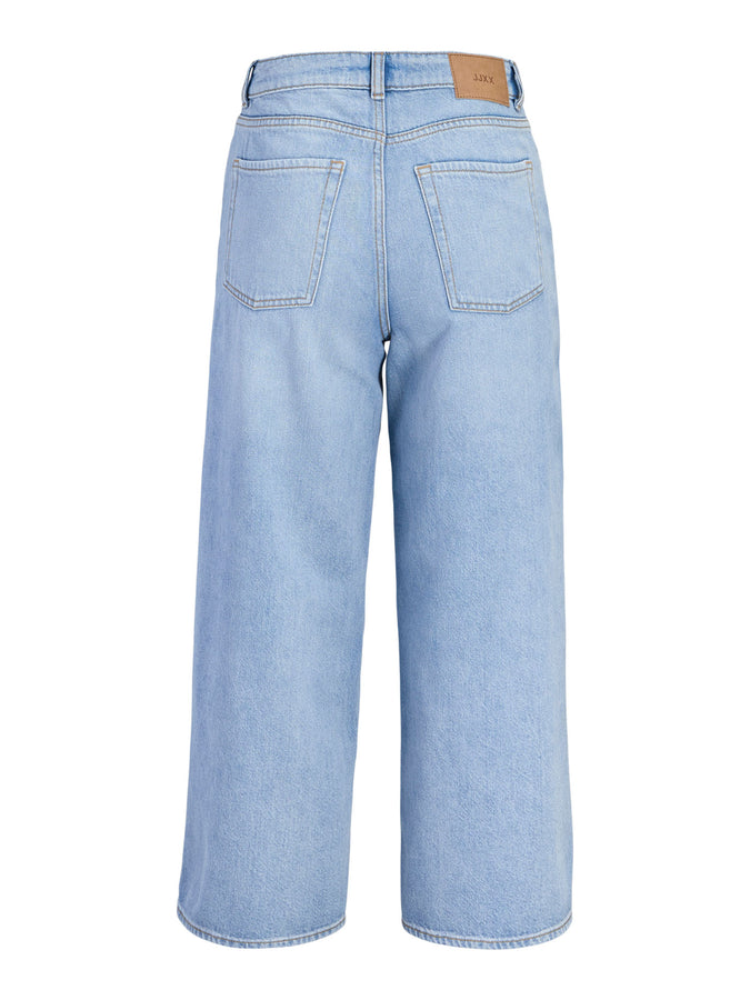 JJXX Santiago Wide Crop Jeans Spring 2026 | LIGHT BLUE DENIM
