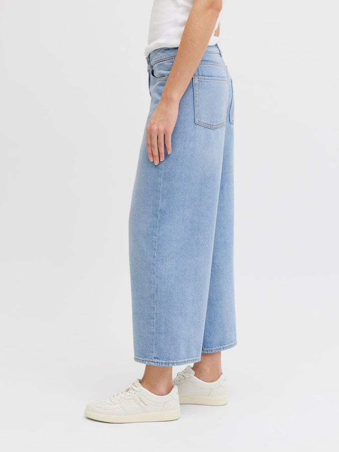 JJXX Santiago Wide Crop Jeans Spring 2026 | LIGHT BLUE DENIM